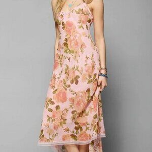 Betsey Johnson X Urban Outfitters Tori Rose Print High Low Dress